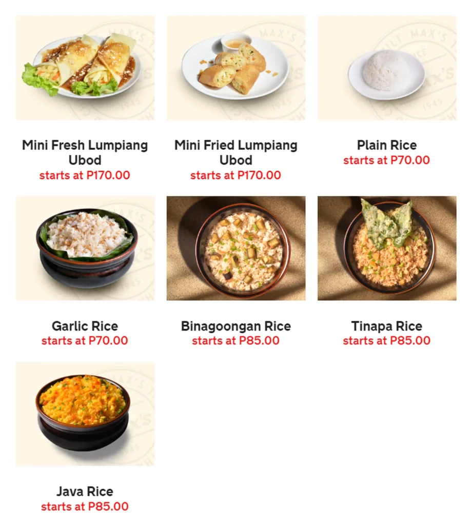 max menu philippine pancit lumpia rice 2