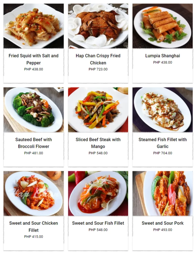 hapchan menu philippine chinese classic 2