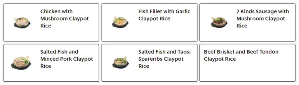 eat fresh menu philippine claypot rice 2