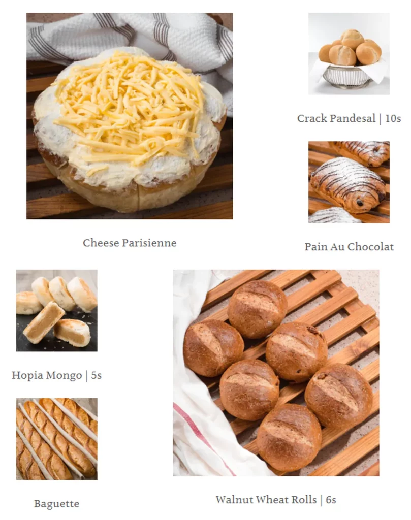 french bakery menu philippine latest products 2