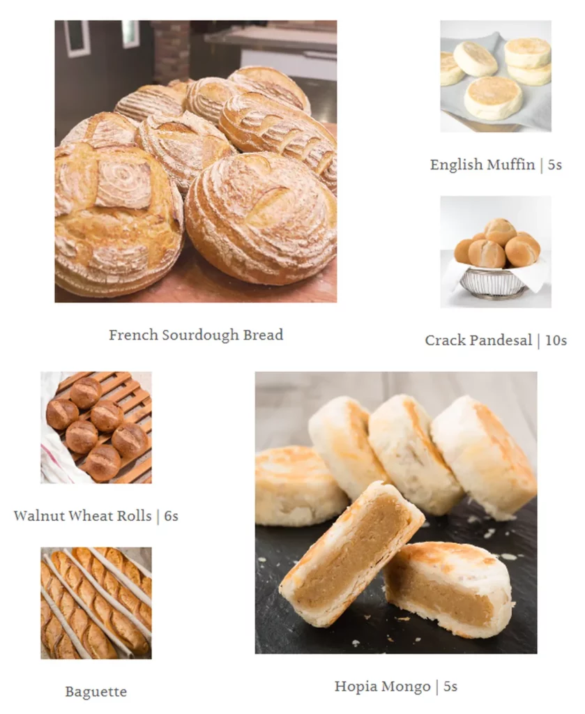 french bakery menu philippine packaged breads 1