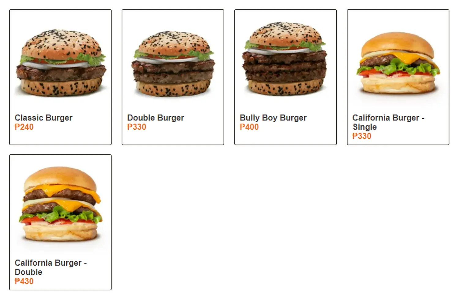 army navy menu philippnie burgers