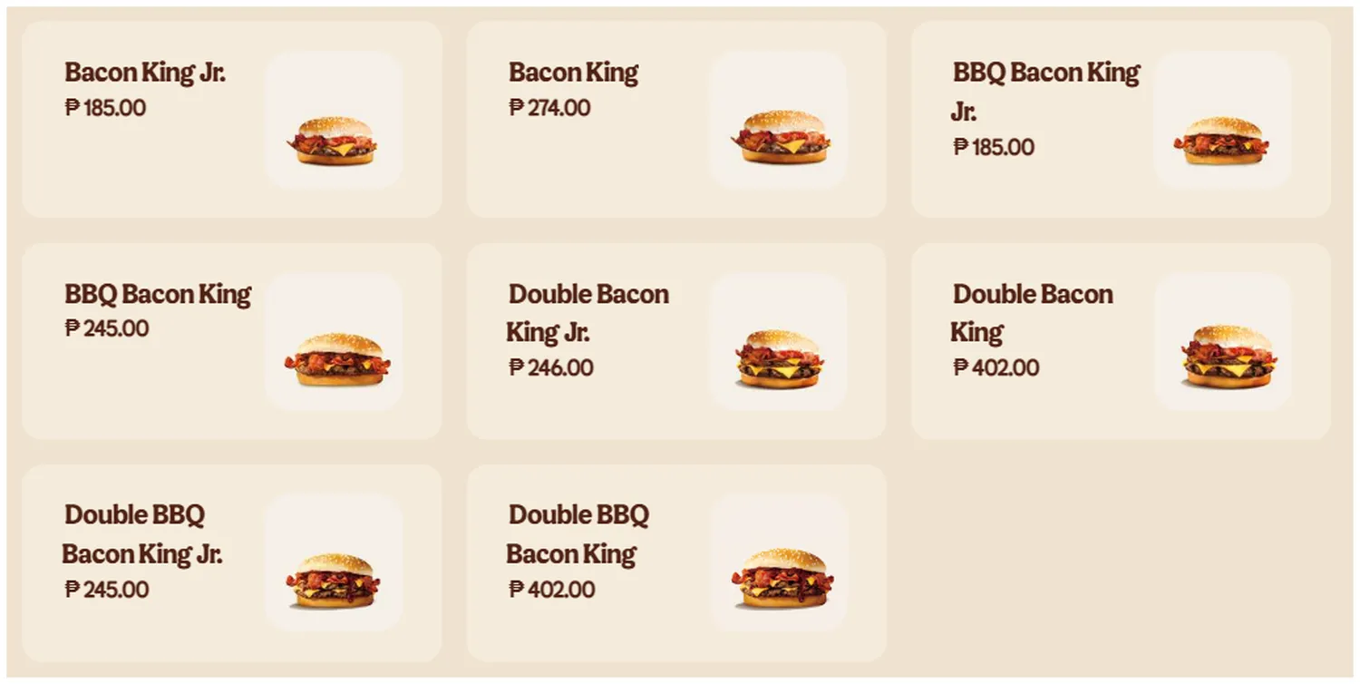 burger king menu 2023 king specials