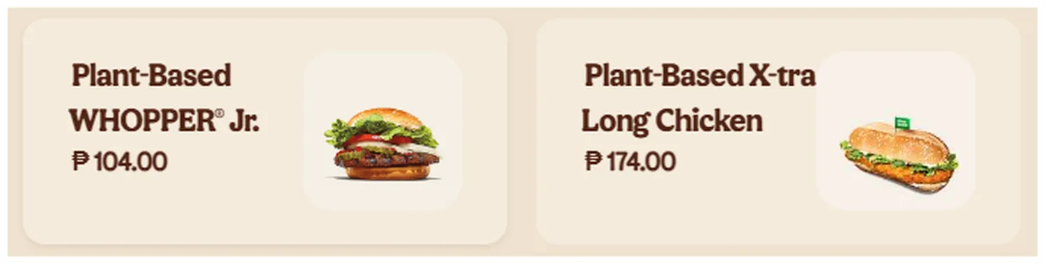 burger king menu 2023 plant based