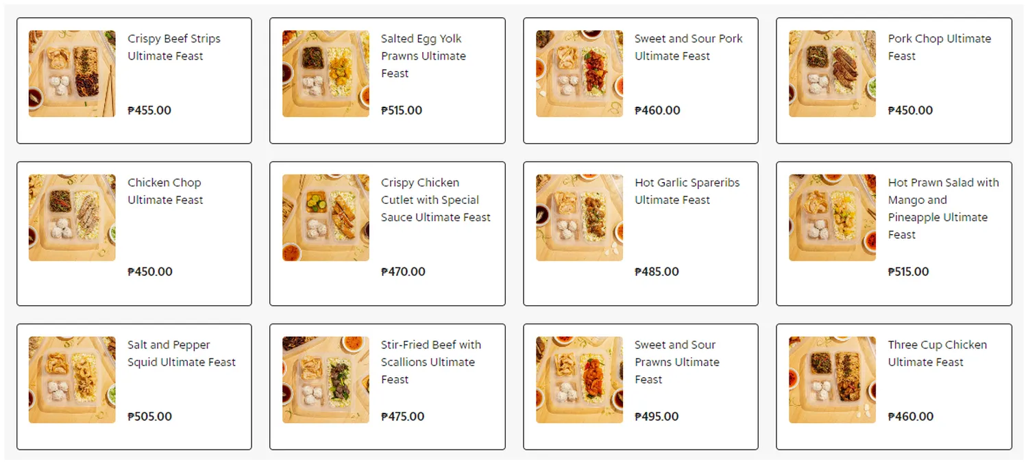din tai fung menu philippine ultimate feasts