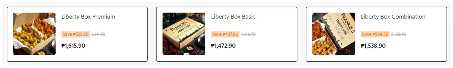 frankies menu philippine liberty box