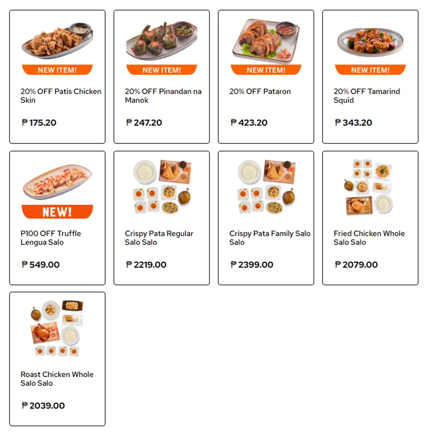 kuya j menu philippine central eats exclusives