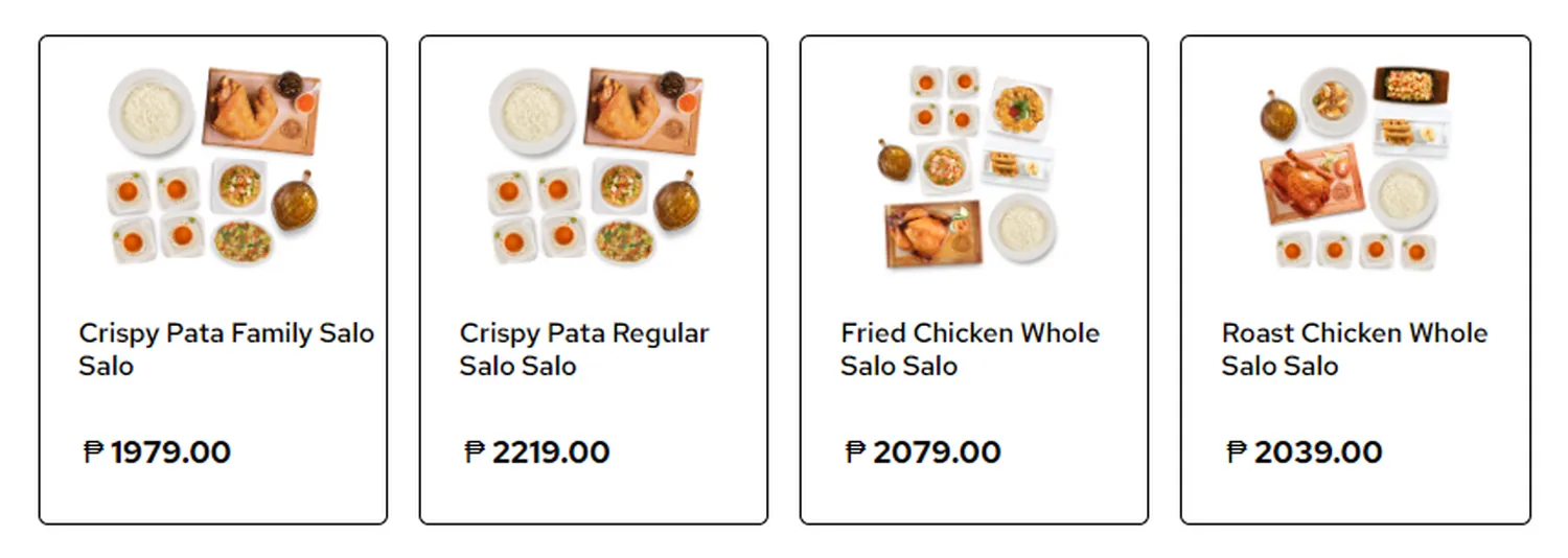kuya j menu philippine salo salo bundles