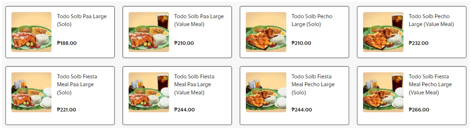 mang isal menu philiphine 2023 todo solb meal