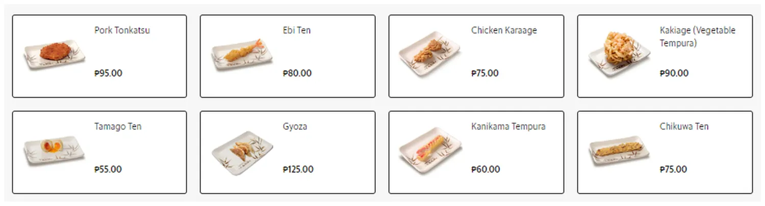 marugame menu philippine sides