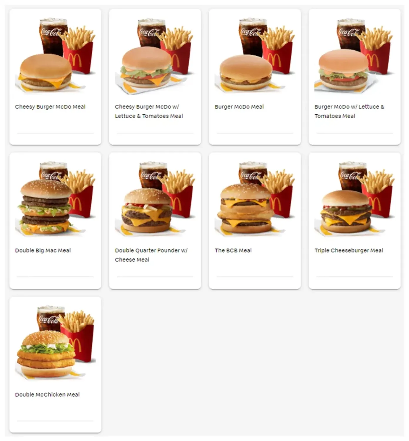 menu mcdonalds philipine 2023 burgers 2