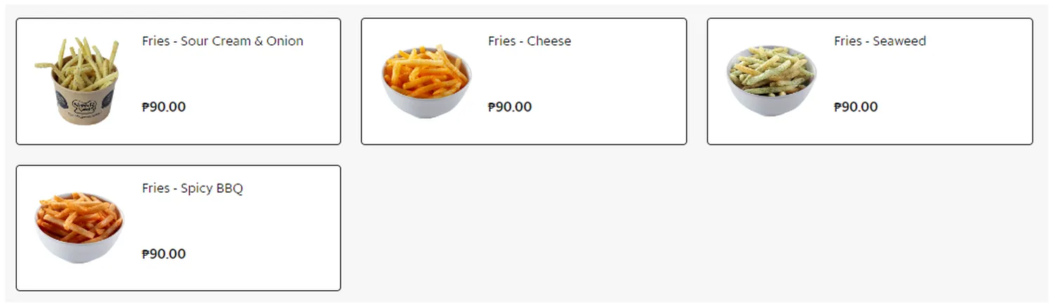pepper lunch menu philippine flavored fries