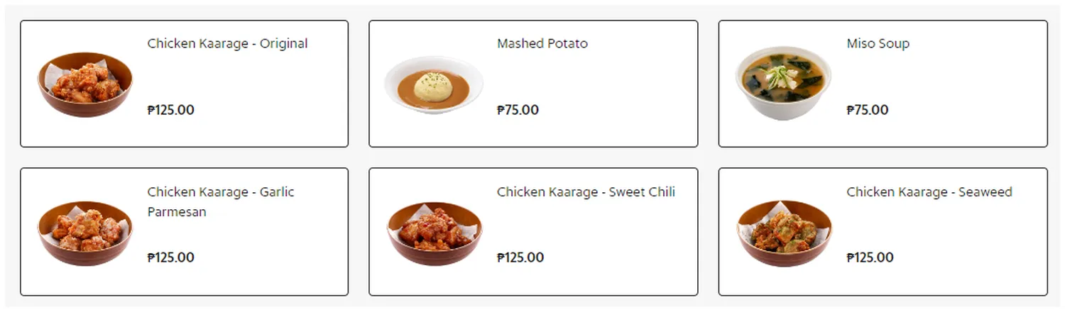 pepper lunch menu philippine side dishes