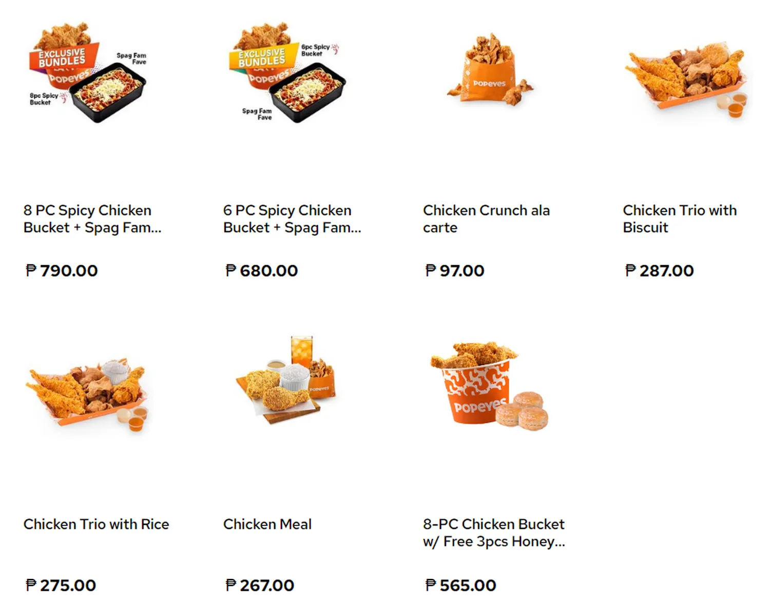popeyes menu philippine central eats exclusives