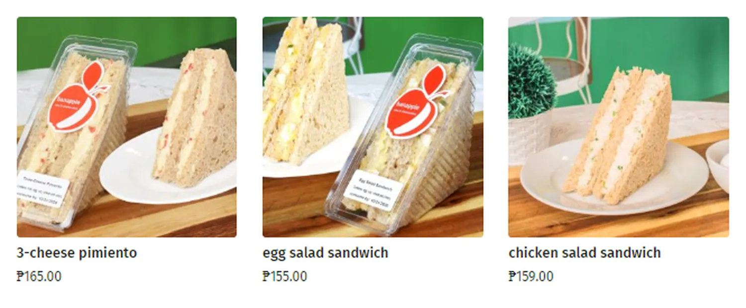 banapple menu philippine cafe cold sandwiches