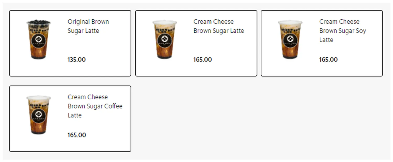 black scoop menu philippine brown sugar reimagined series