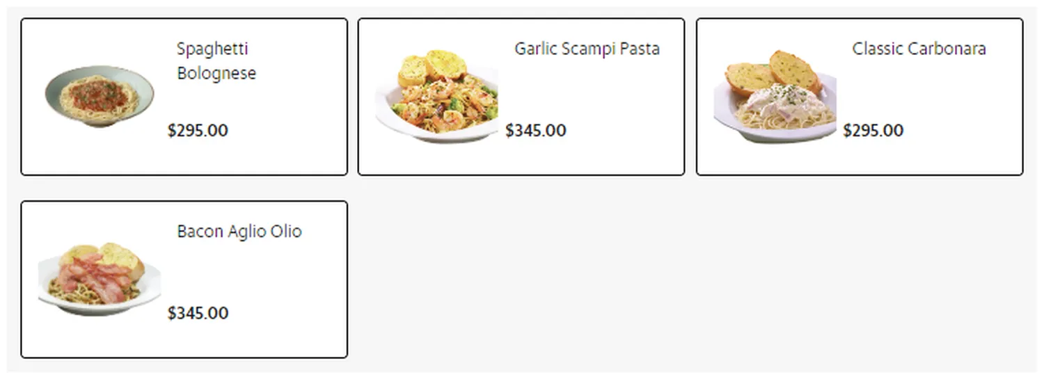 racks menu philippine pasta