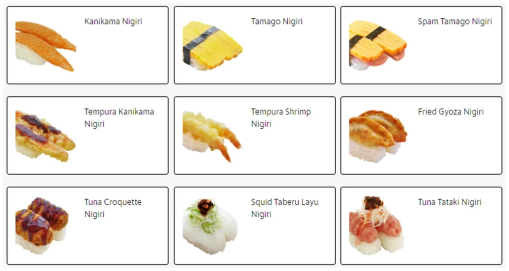 genki sushi menu philippine nigiri 2