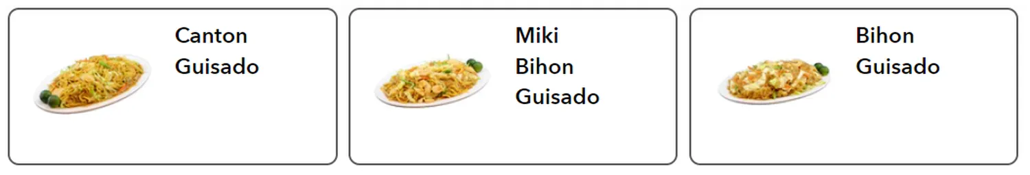 giligans menu philippine pancit