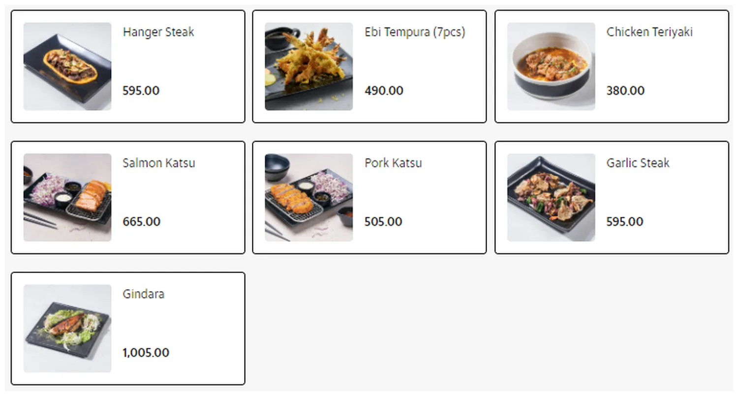 ooma menu philippine hot plates