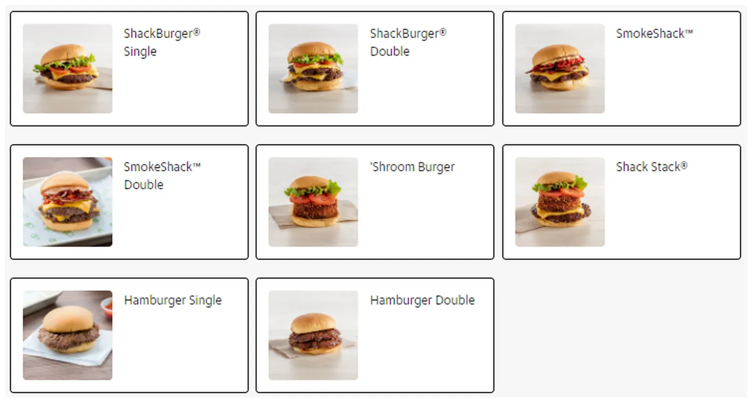 shake shack menu philippine burgers