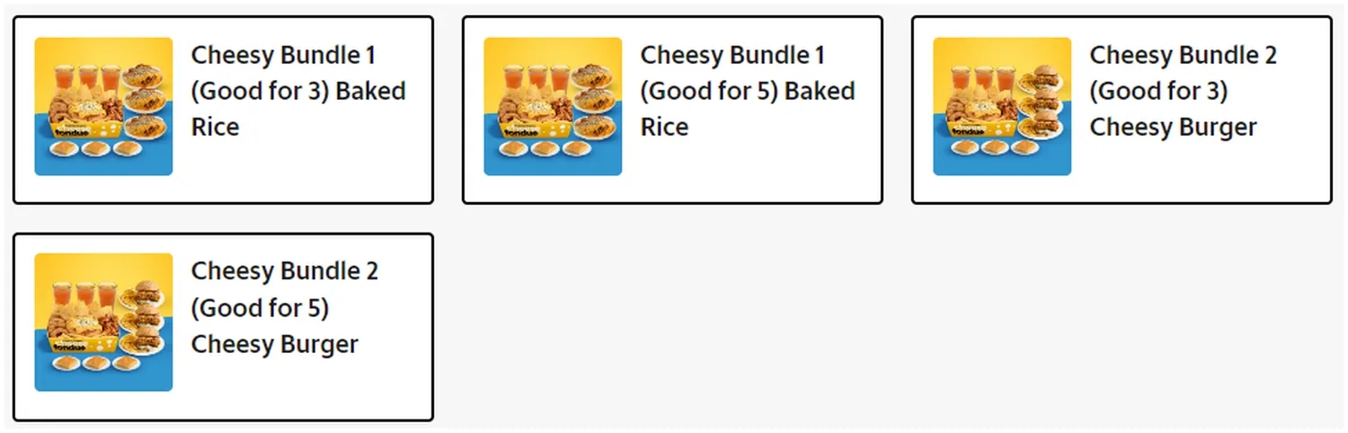 everything but cheese menu singapore cheesy bundles 1