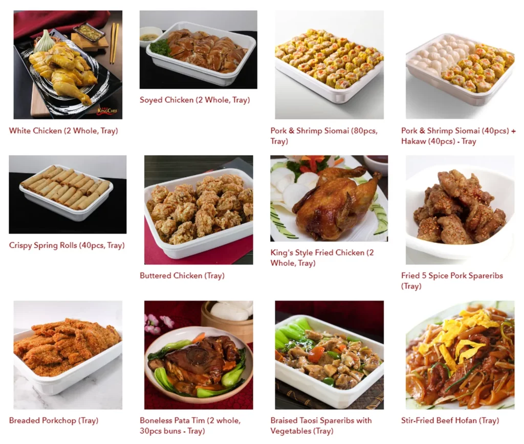 king chef menu philippine cater trays 1 1