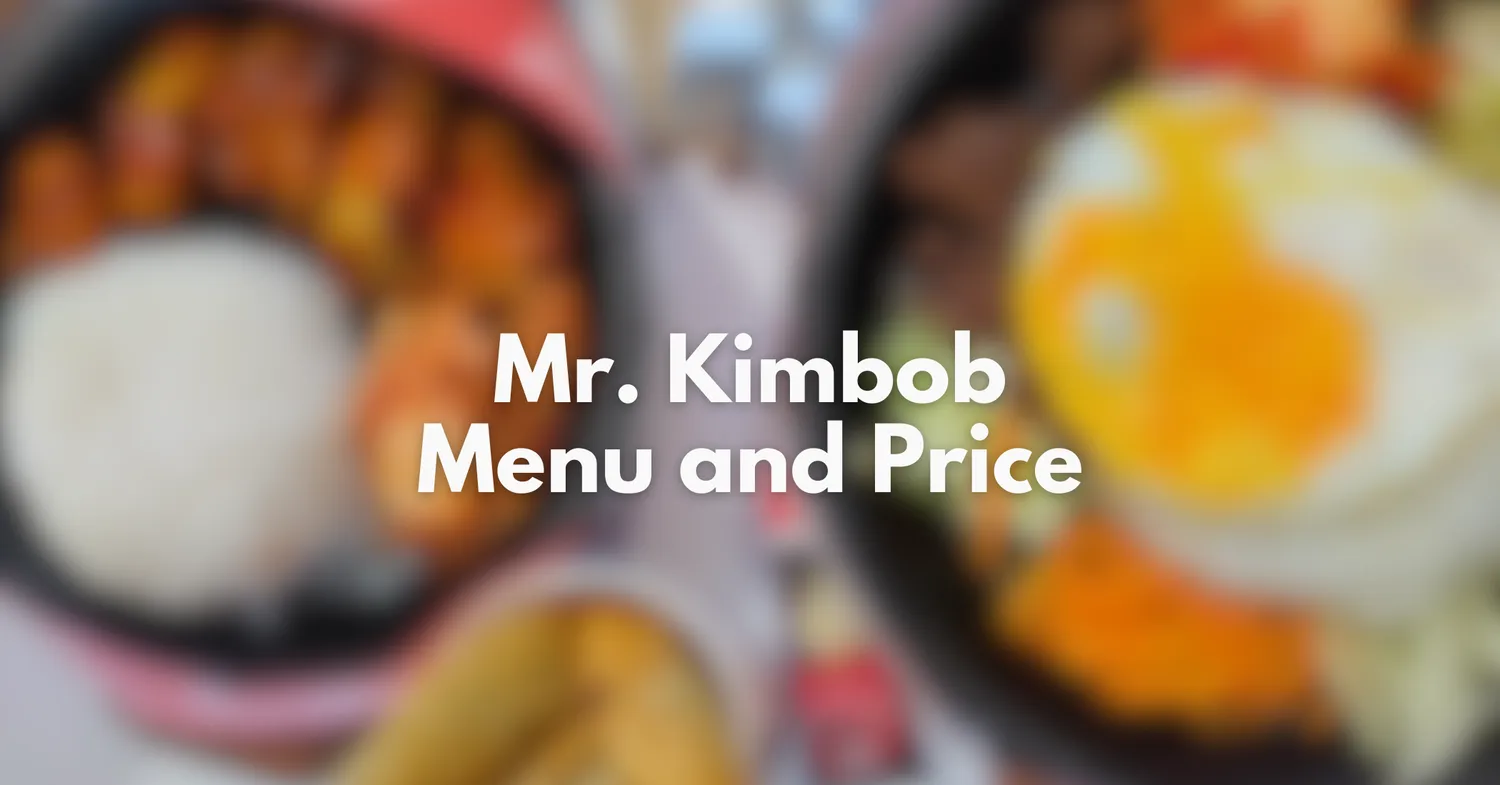 mr kimbob menu philippines
