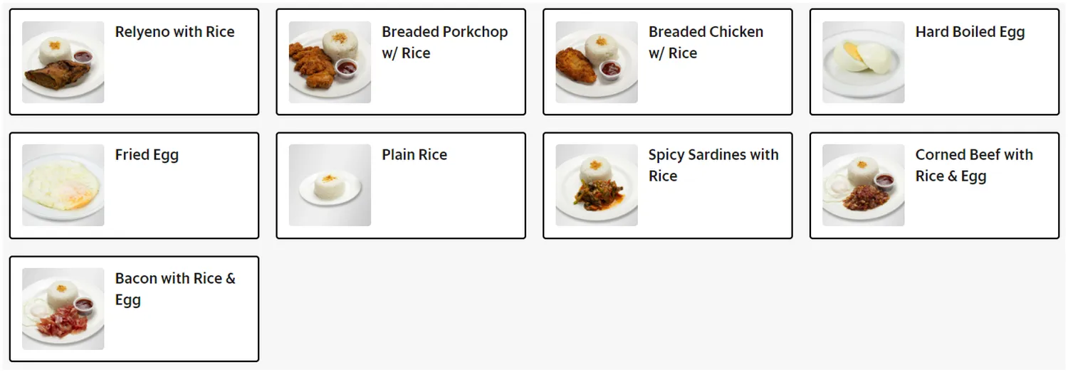 susies cuisine menu philippine rice meals 2