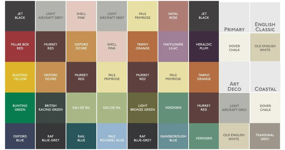 Wood Paint Color Chart