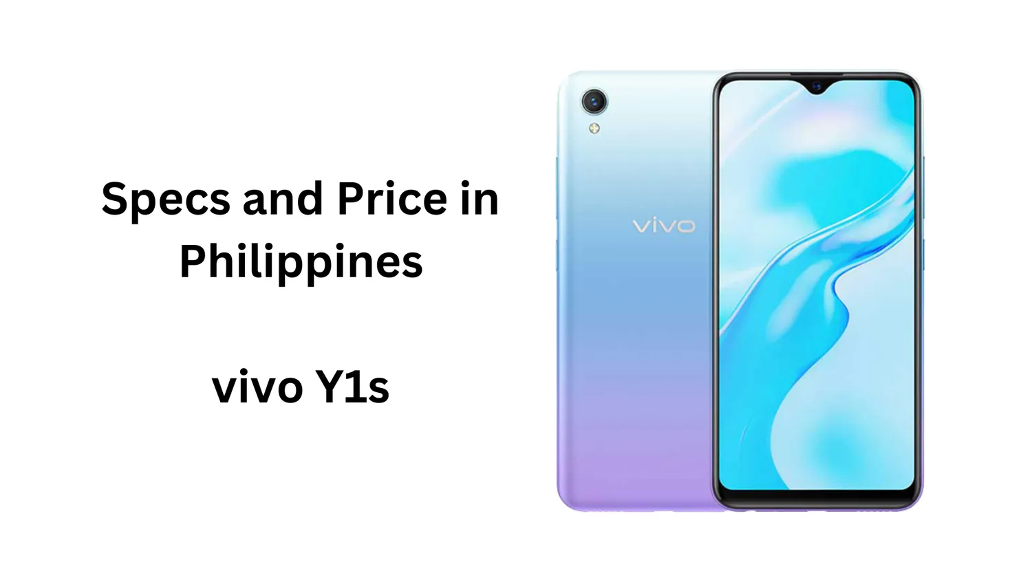 vivo Y1s Specs and Price